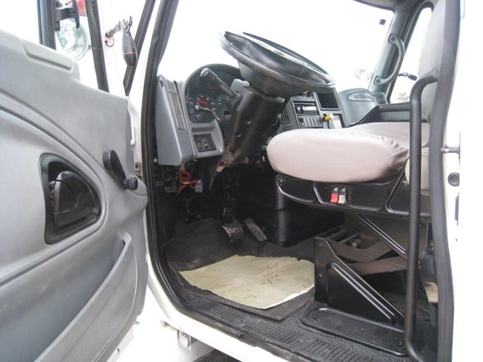 Bucket Truck Inside Cabin.