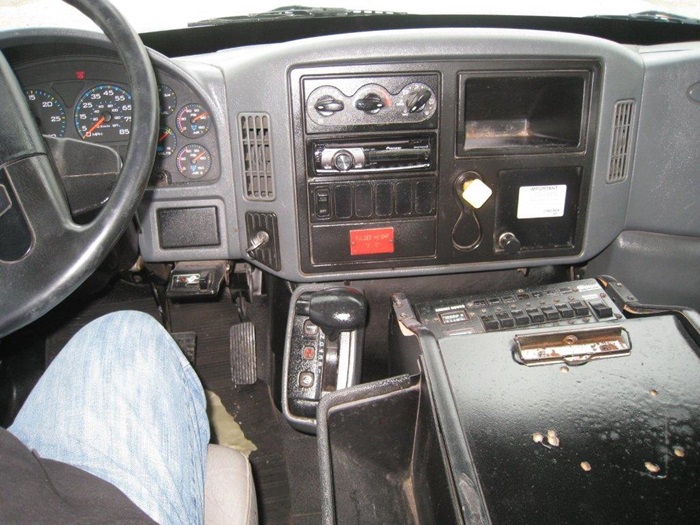 Bucket Truck Cab Controls.