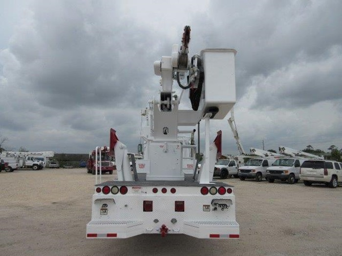 Material Handler on Bucket Truck.