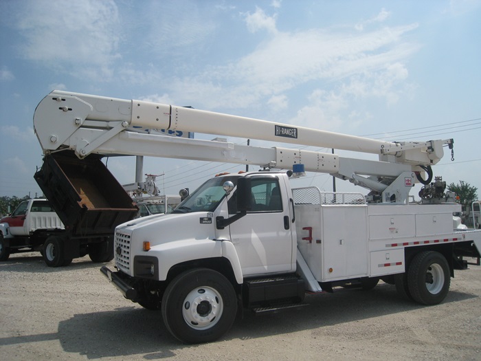 60 foot working height bucket truck.