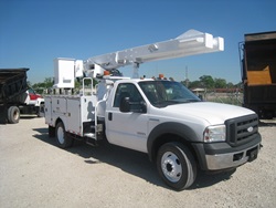 Bucket Trucks with 50 gallon tanks.