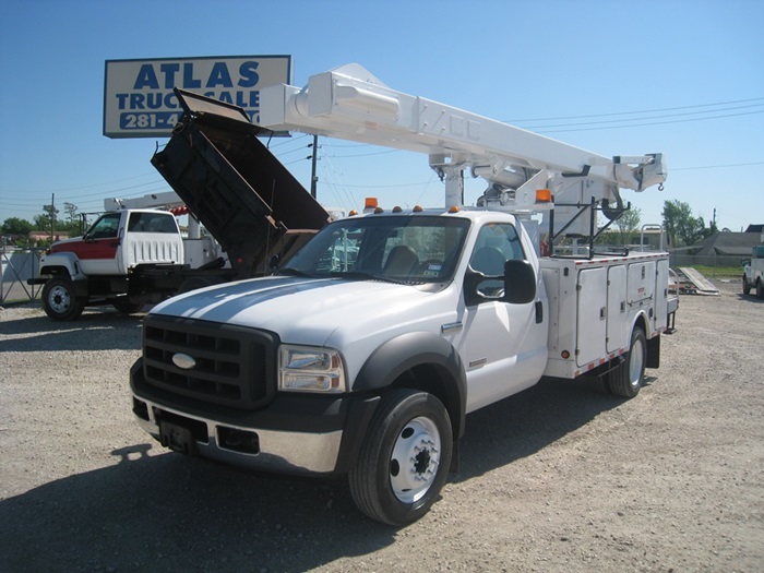 Diesel bucket truck.