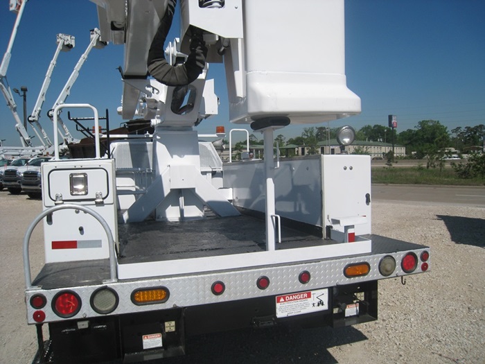 Bumper bucket truck.