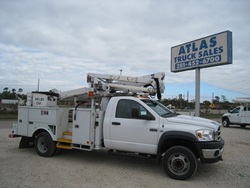 Bucket Trucks with 50 gallon tanks.