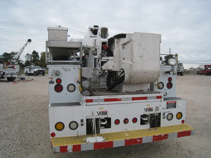 Bucket truck rear bumper.