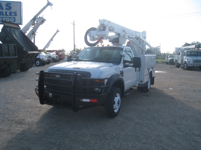 Catel Guard bumper on Bucket Truck.