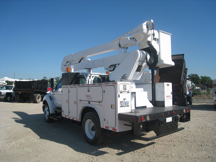 White Bucket Truck.