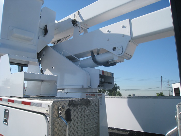 Bucket Truck hydraulic controls.