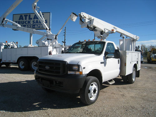 Under one ton bucket truck.