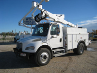 Bucket Trucks with 50 gallon tanks.