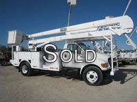 Two man Hi-Ranger bucket truck with 60 foot work height.