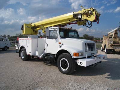 Altec Digger Derrick Truck.