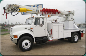 This Digger truck has 18 inch Auger.