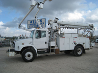 Digger truck with pole claws.