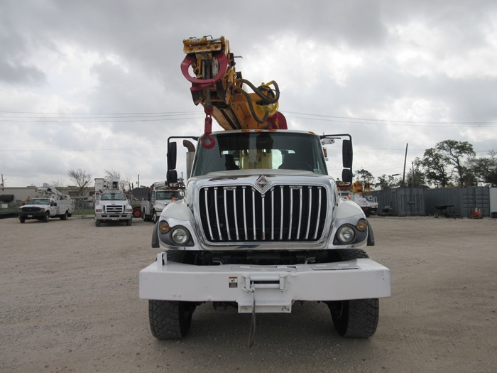 Digger truck pole claws.