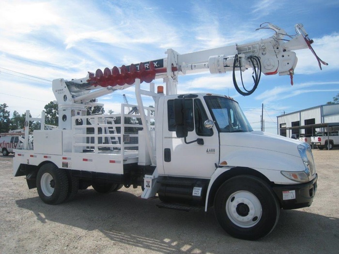 Auger on Digger Truck.