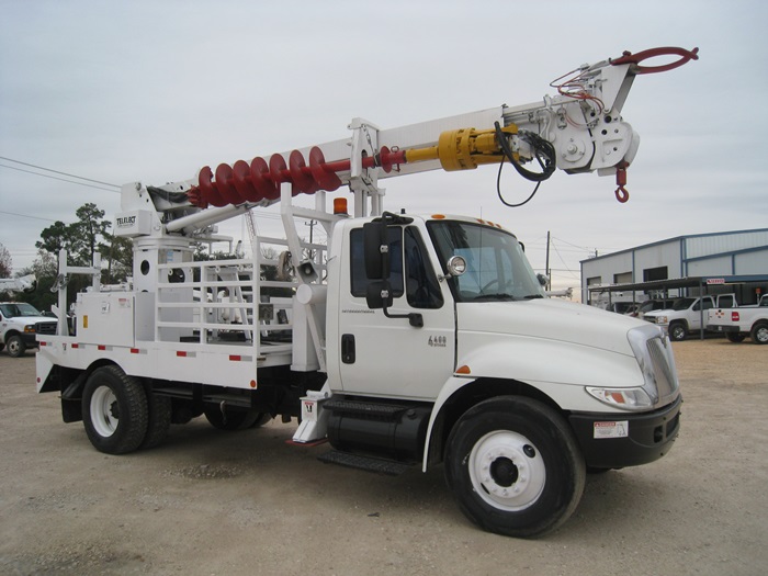 Auger on Digger Truck.