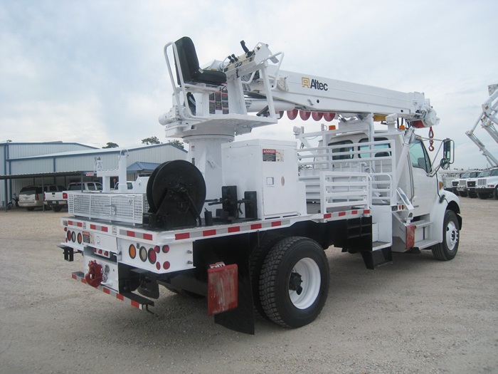 Digger Trucks with hose reels.