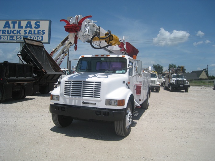 Pole Claws on a Digger Truck.