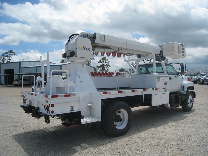 Flatbed digger trucks.