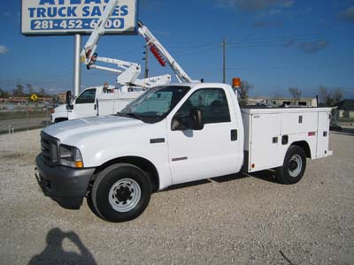 A F250 Super Duty Utility Truck.
