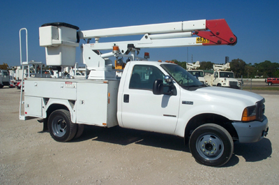 Bucket Truck White